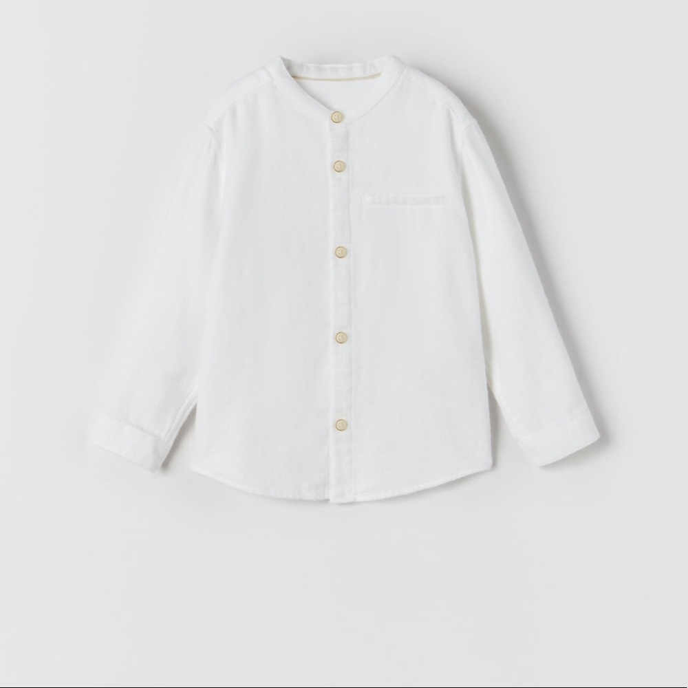 Zara False Plain woven shirt
